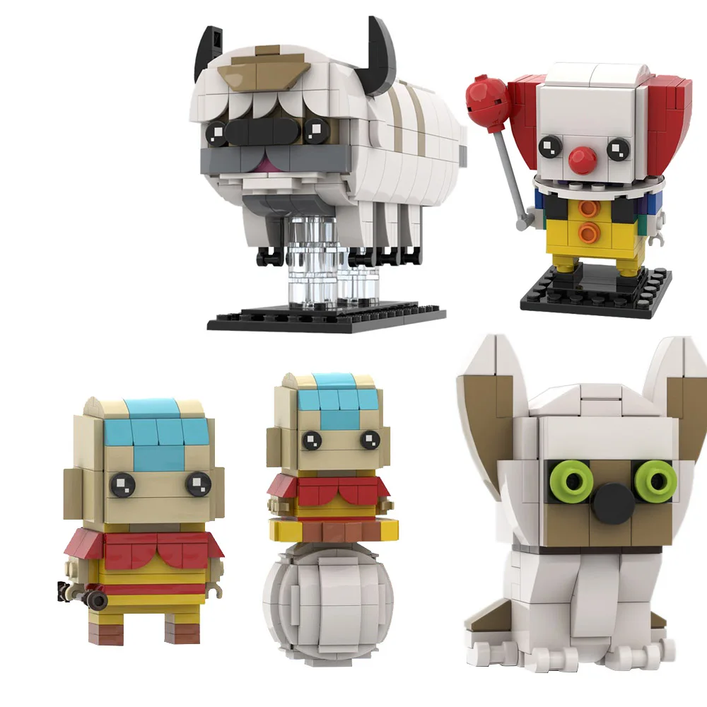 

MOC Avatar Momo/Appa Brickheadzss Emmy Award-Nominated American Animated Television Series Educational Toys For Children's Gift