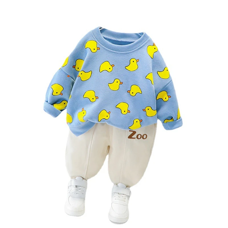 

Kids Toddler Boys Clothing New Spring Autumn Children Clothes Baby Girls Cartoon T Shirt Pants 2Pcs/sets Infant Casual Tracksuit