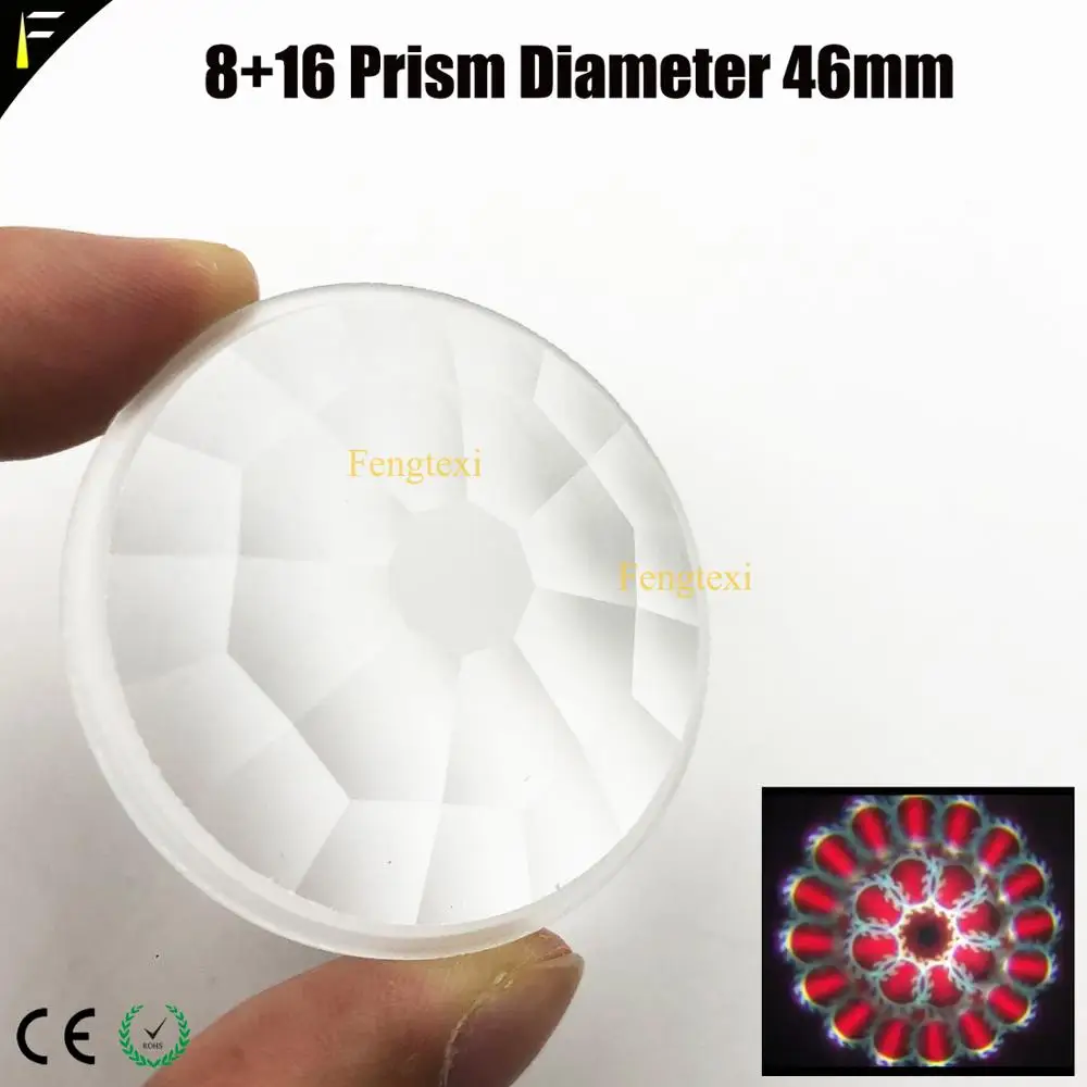 Diameter 46mm 200W230W Beam Light 16/24 Prism with 22 27 Degree Prism Beam Light General Big Angle Prism Spare Parts