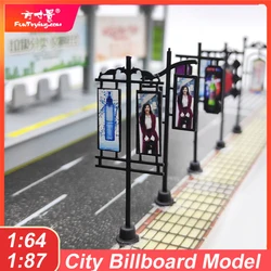 Simulation Billboard Model Scene Street Billboard Train Building Sand Table Micro Landscape Diorama Diy Material Accessories