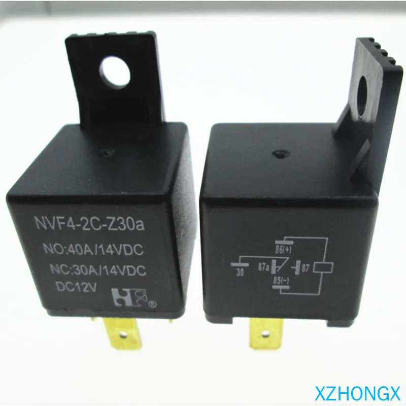 

12V relay NVF4-2C-Z30a-DC12V NVF4-2C-Z30a-12VDC NVF4-2C-Z30a NVF42CZ30a DC12V 12VDC 12VDC 40A 30A 4PIN