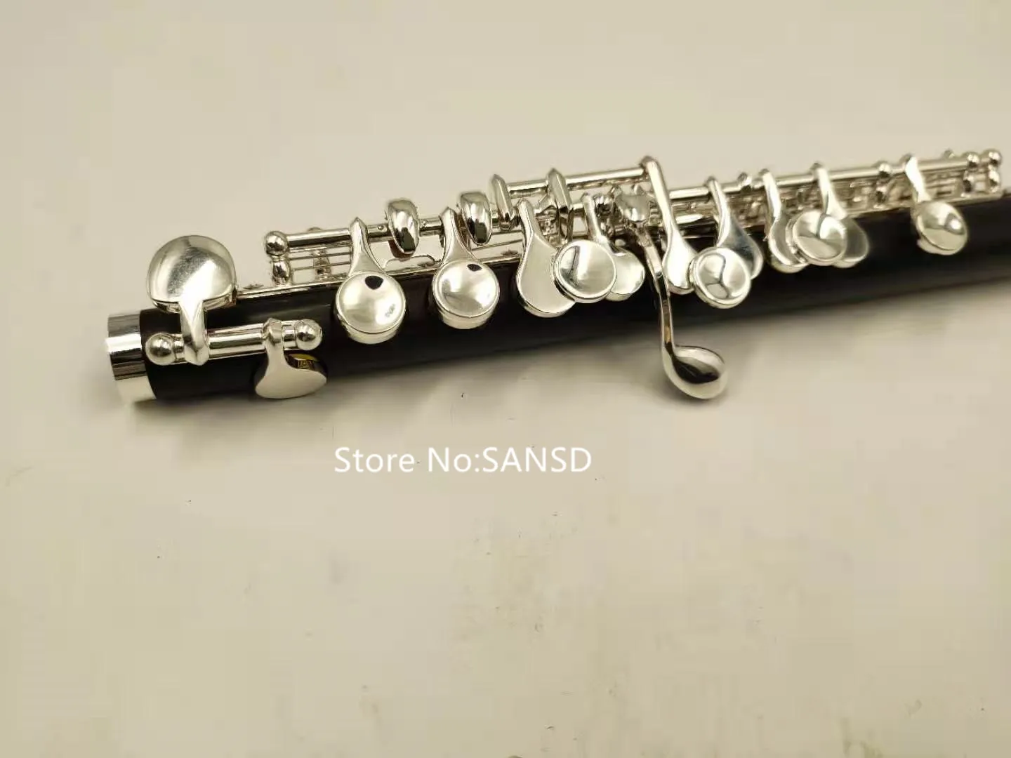 HIGH-QUALITY 100% Ebony Wood PICCOLO C Key Sliver Plated Keys Professional Musical Instrument