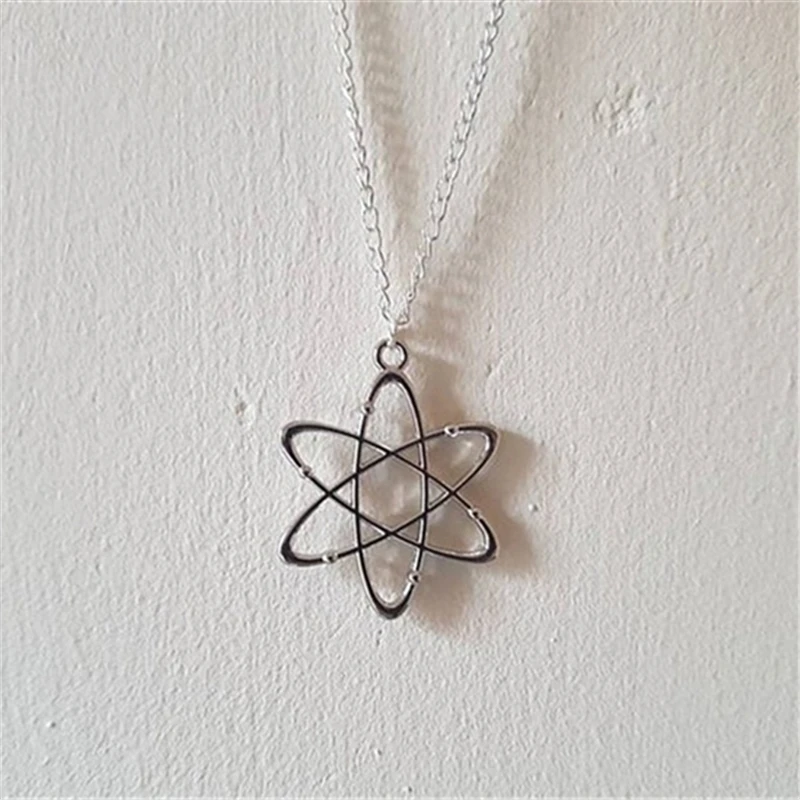 Atom Necklace Chemistry Jewelry Chemist Necklace Nuclear Jewelry Molecule Necklace Science Jewelry Physicist Gift Scientist