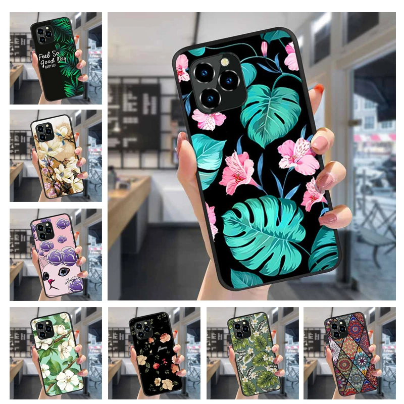 For Oukitel C21 Pro Cases C21 C22 C18 Pro 3D Soft Relief Silicone Covers For Oukitel C22 Back Case Fundas Oukitel C21 C21Pro