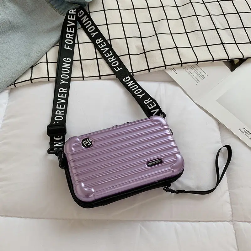 2023 New Arrival Suitcase Shaped Universal Smart Mobile Bag For Clutch Fashion Phone Pouch Box Shoulder  Mini Cute Colorful