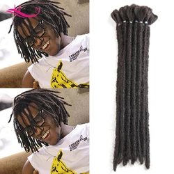 Hair Nest Short Dreads Crochet Braid Hair Handmade Dreadlocks Hair Extensions 12 Inch Reggae Synthetic Hair Braiding Hair Blonde