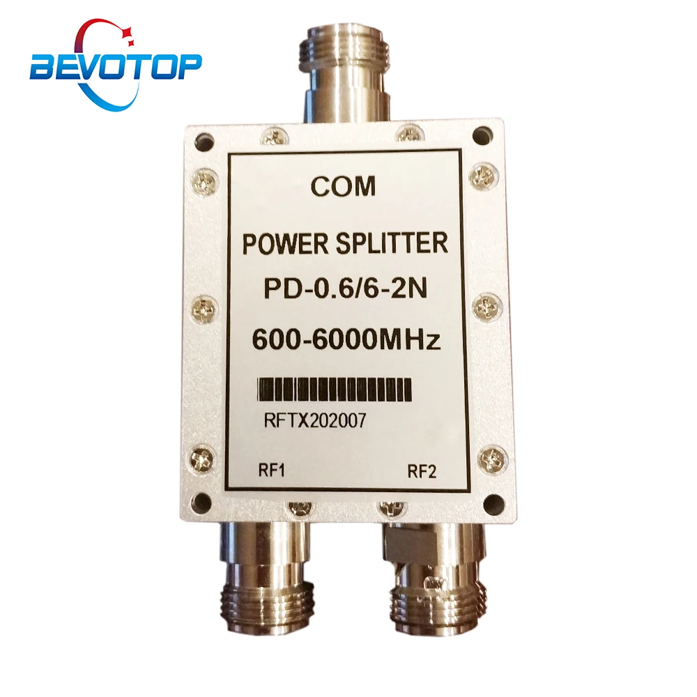 Two power divider N type radio frequency divider 600MHZ-6GHz 2.4G 5.8G one point two power Splitter