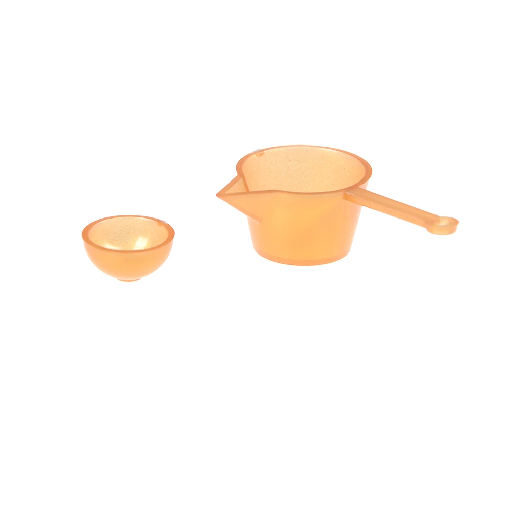 10pcs/Lot 1/12 Mini Tableware 1:12 Dollhouse Miniature Figure Fork Pot Kitchen Set Food Toys Accessories Dolls Pretend Play Toys