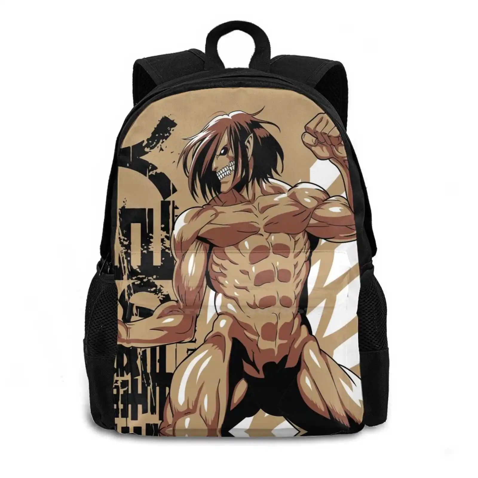 Titan Eren Fashion Travel Laptop School Backpack Bag Eren Titan Anime Action Cute Kawaii Aot