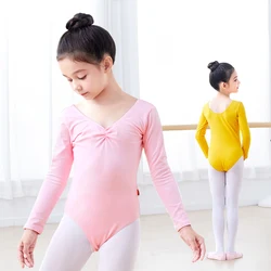 Girls Kids Ballet Leotards Ballet Dance Bodysuit Teen Soft Lining Dancewear Kids Nylon Short Sleeve Gymnastics Leotards