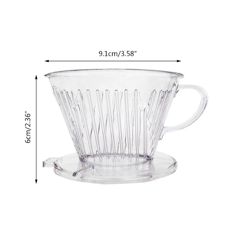 Filtro café reutilizável feito à mão, com filtro, máquina prática para servir café