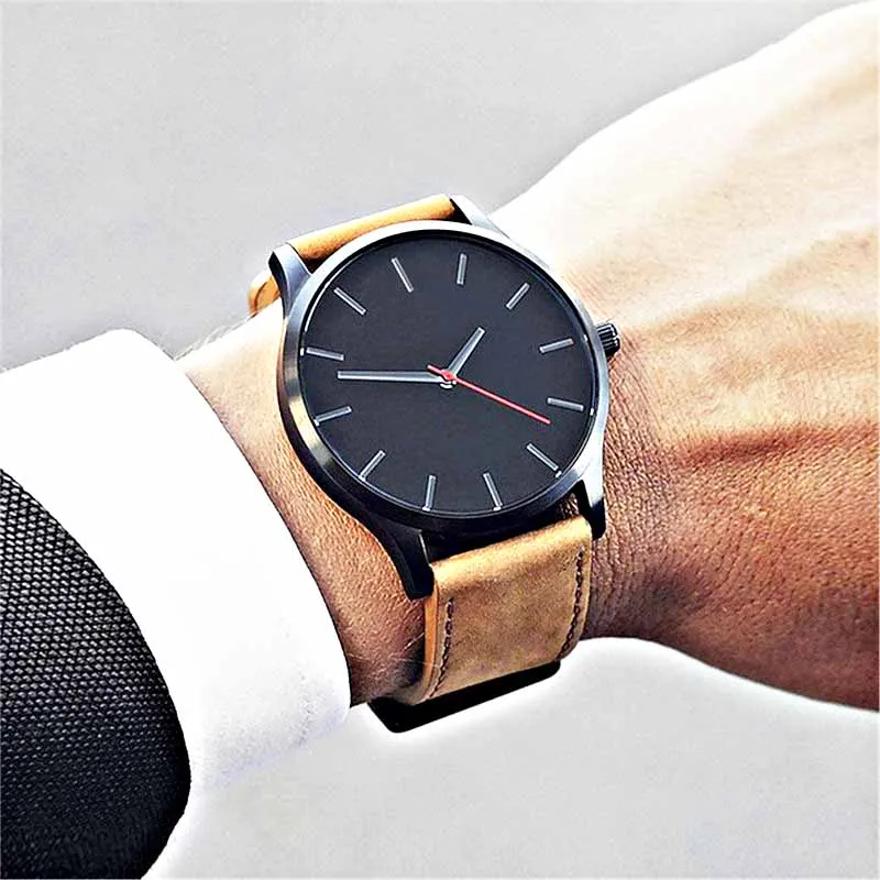 

Men's Watch Sports Minimalistic Watches For Men Wrist Watches Leather Clock erkek kol saati relogio masculino reloj hombre