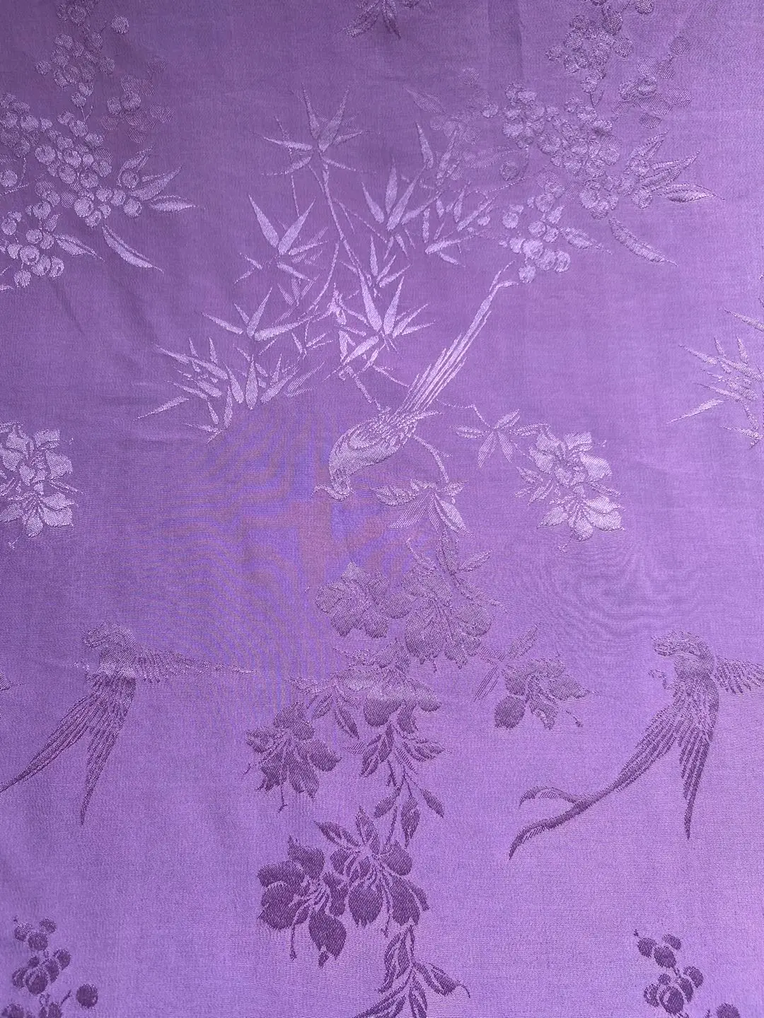 Exclusive reproduction of  the Republic of China, silk jacquard inverted  plai cheongsam, Hanfu fabric, beaming purple