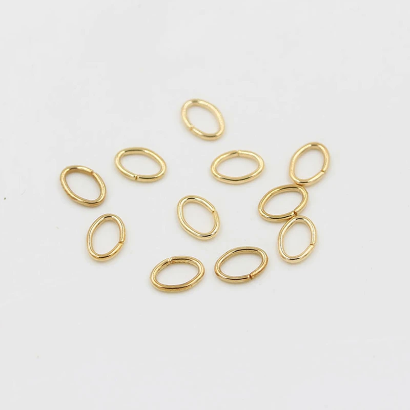 300pcs 500pcs 4 5 7mm Oval Jump Rings Split Rings Connectors For Diy Jewelry Finding Making Open Metal Rings Wholesale Supplies