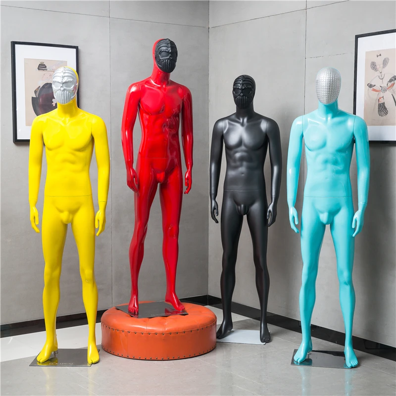 Bright Color Male Model Body Plating Men's Display Props European Mannequin