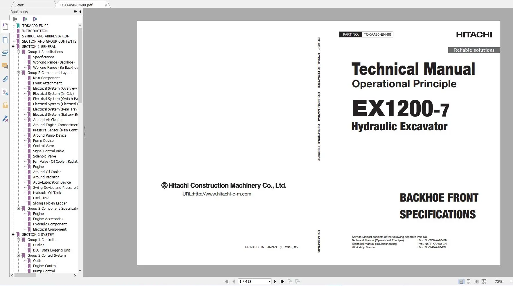 

Hitachi Mining Crawler Excavator 10.9GB PDF Updated 2021 Workshop Manual Circuit Diagram Parts Catalog DVD