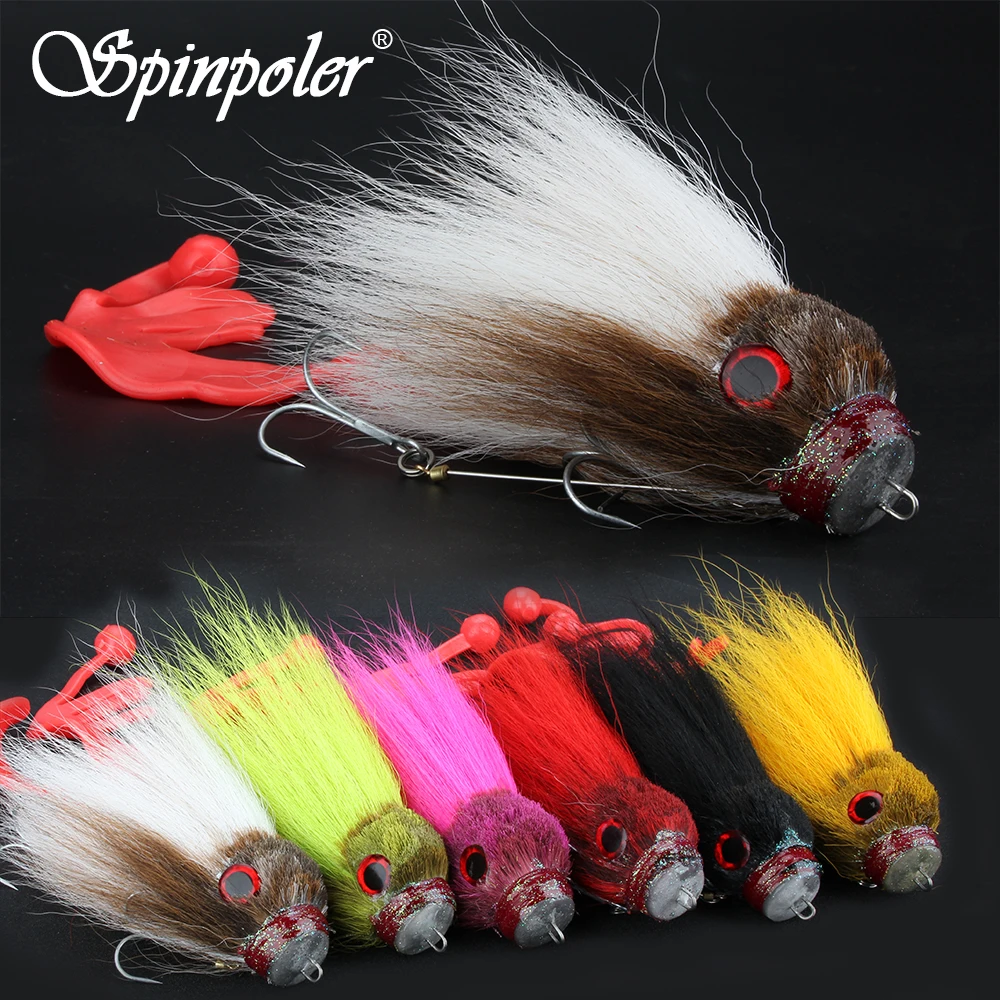 Spinpoler Big Saltwater Pike Mouse Fishing Bait 22cm/85g Swimbait Fishing Lure Soft Artificial Fly Fishing for Pike Bass Fishing