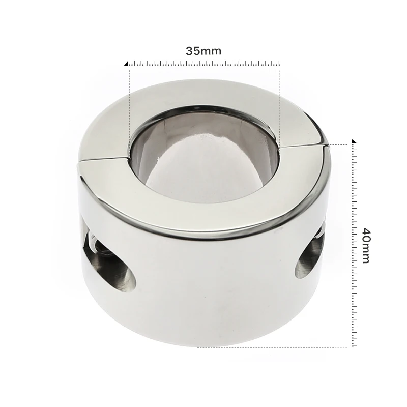 880g Stainless Steel Heavy Ballstrecher Metel Scrotum Pendant Ball Stretcher Weight Testicle Penis Weight Ball Squeeze Ring Lock