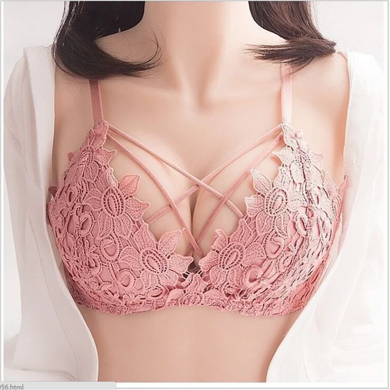 Sexy Women Lace Floral Embroidery Bralette Sexy Lingerie Comfort Seamless Adjusted Bras For Women Wireless Push Up Bra Underwear