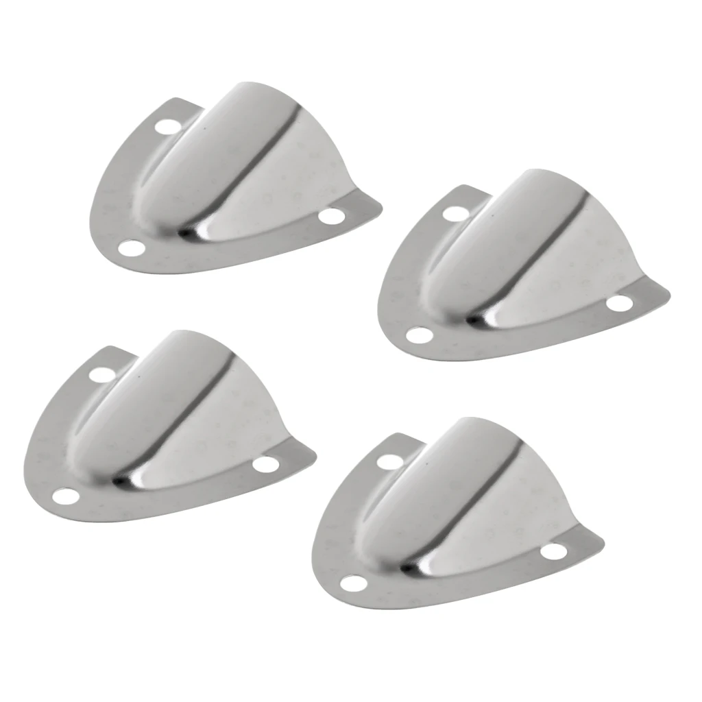 4pcs S.S 316 Midget Clam Shell Wire Cable Vent Cover For Boats Marine