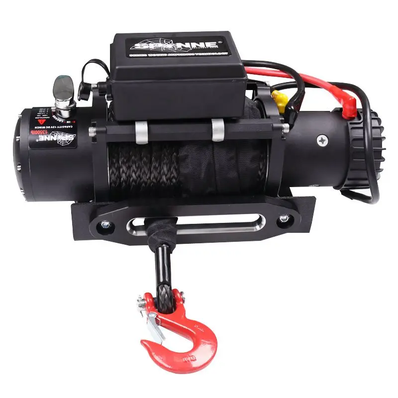 12,000 lb nylon winch Spider Winch 12000 Pounds Portable Self-rescue Off-road 12V Vehicle-mounted 12000 Electric Winch