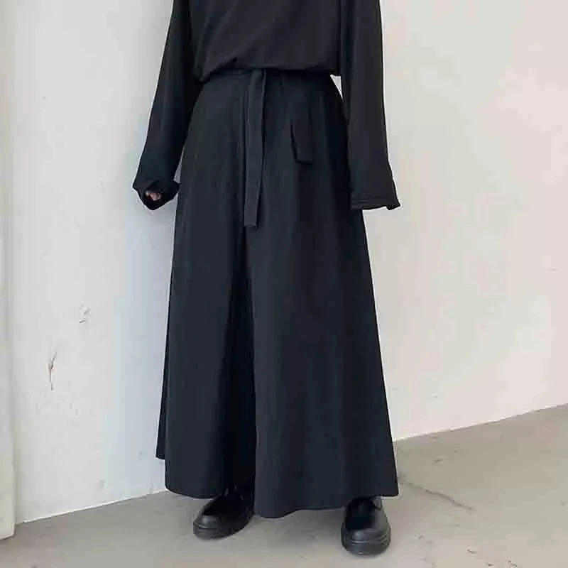 Men's Wide-Leg Pants Spring And Autumn New Yamamoto Style Lovers With a Dark Casual Super Loose Large Size Pants