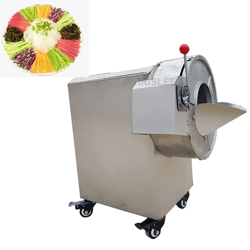 multi-functional cutting machine can cut potatoes, radishes, leeks, onions and other slices into pieces