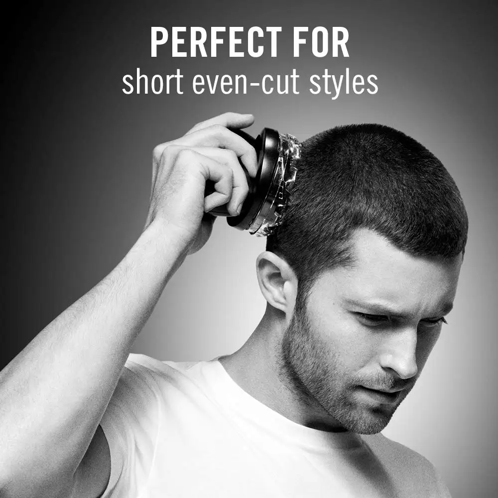 Kemei Easy Cut DIY UFO Hair Clipper and Trimmer for Men Even Cut Cord/Cordless Rotary Hair Cut Cutting Kit Sharp Circular Blades