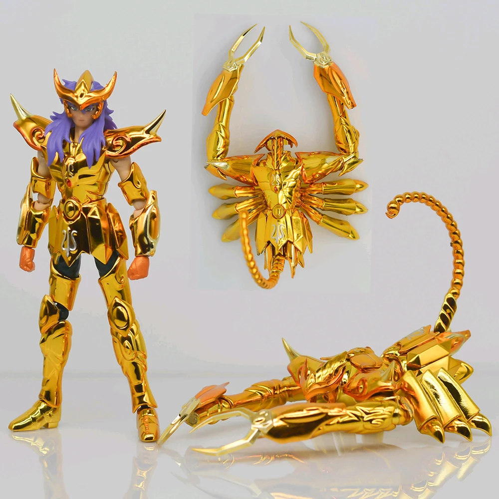 

In Stock SG Model Saint Seiya Myth Cloth DDP EX Gold Mini Milo Scorpio With Totem/Object Knights of the Zodiac PVC Action Figure