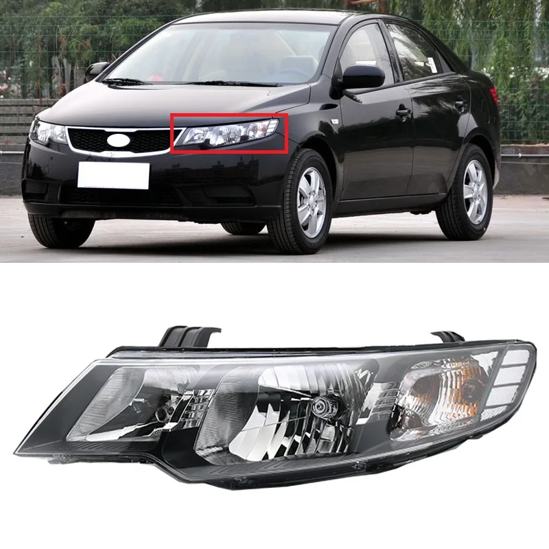 

Roavia For KIA Forte Cerato 2009 2010 2011 2012 Front Bumper Headlight Headlamp Head Light Lamp Assembly 92102-1X000