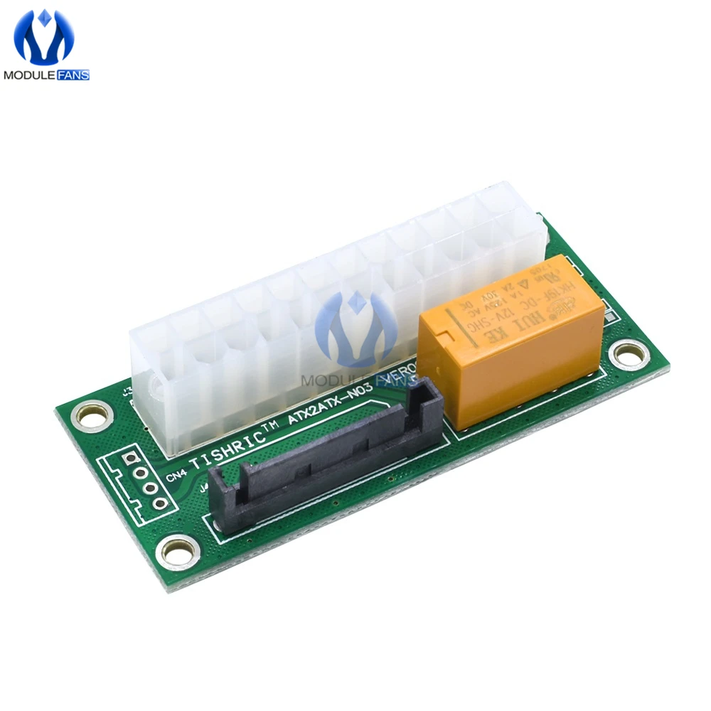 

ATX к SATA Molex 24Pin 24P адаптер разъема питания тройное реле Add2PSU синхронный стартер удлинитель кабельная карта