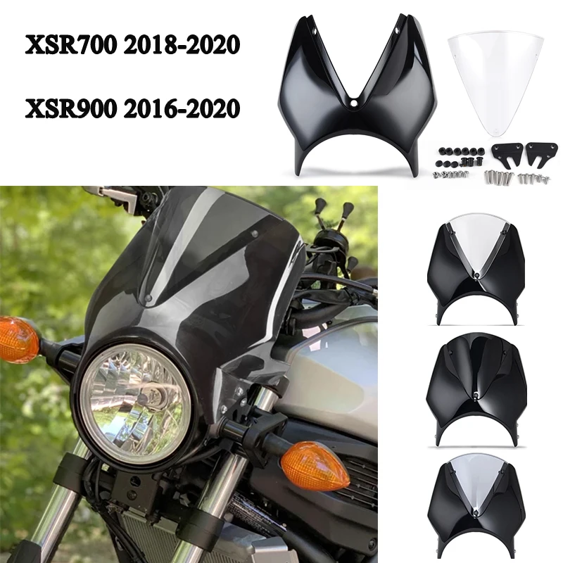 XSR 700 900 Motorcycle WindScreen Windshield Fairing Deflector Cover For Yamaha XSR700 XSR900 2016 2017 2018 2019 2020