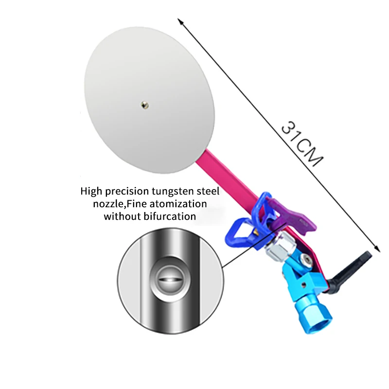 Herramienta de accesorios de guía de pulverización de alta calidad, punta de pulverización sin aire, máquina de pulverización, pulverizador de pintura Titan de 7/8"