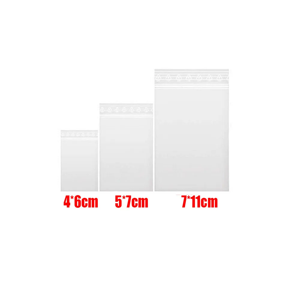 100Pcs Small Clear Vacuum Bags Plastic Baggies Baggy Grip Self Seal Resealable Zip Lock For Kitchen Food Mini Tool Parts Storage
