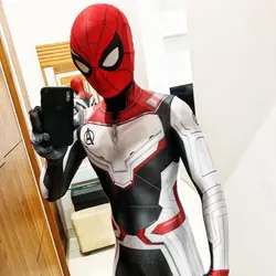 The Quantum Cosplay Superhero Ant Man Costume Quantum BodySuit & Mask Zentai Outfits  Halloween Costume Disfraces Para Adult