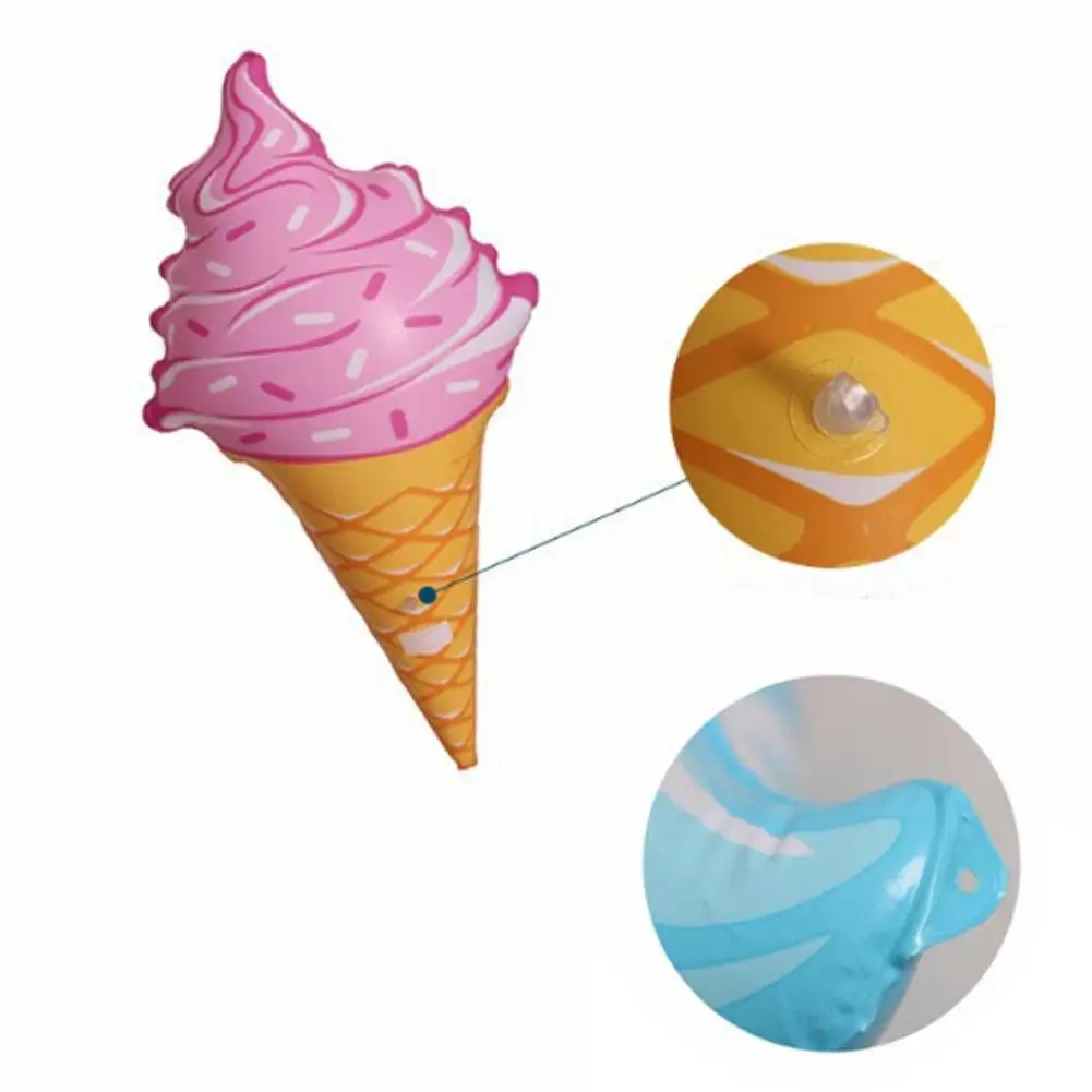 Swimming Pool Float Water Swim Ring Ice Cream Shaped Inflatable Play Game Toy