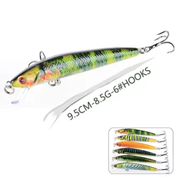 1 sztuk Jerkbait Minnow Crankbaits przynęty woblery morskie do trollingu sztuczna przynęta Hard Bass Pike Pesca Carp Fishing Tackle