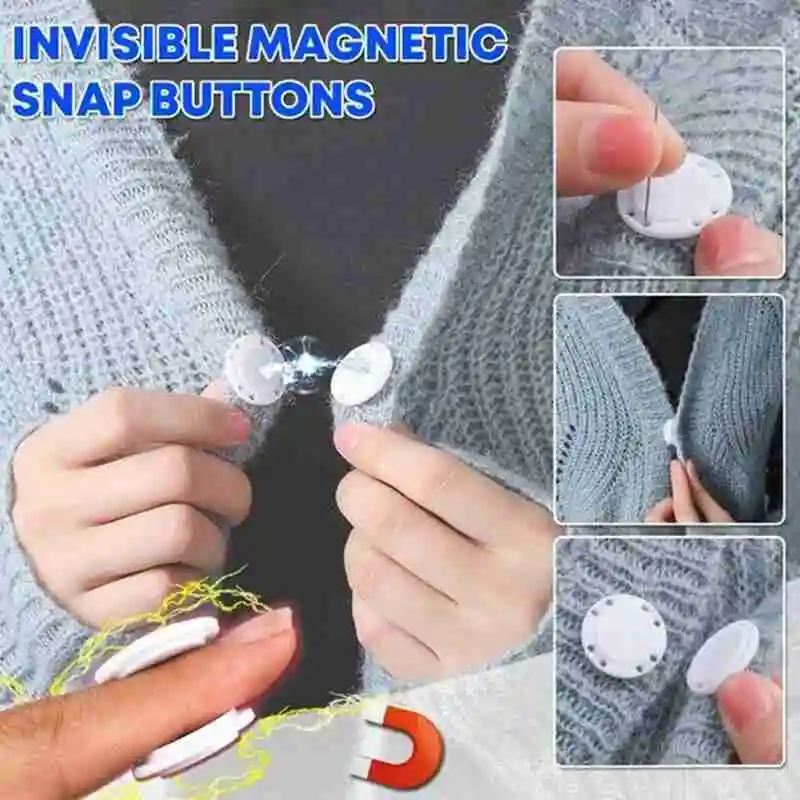 Zatrzaski magnetyczne guziki materiały krawieckie magnes kamienna torba dwustronna klamra ciemny podwójny guzikiem DIY magnes magnetyczne przyciski