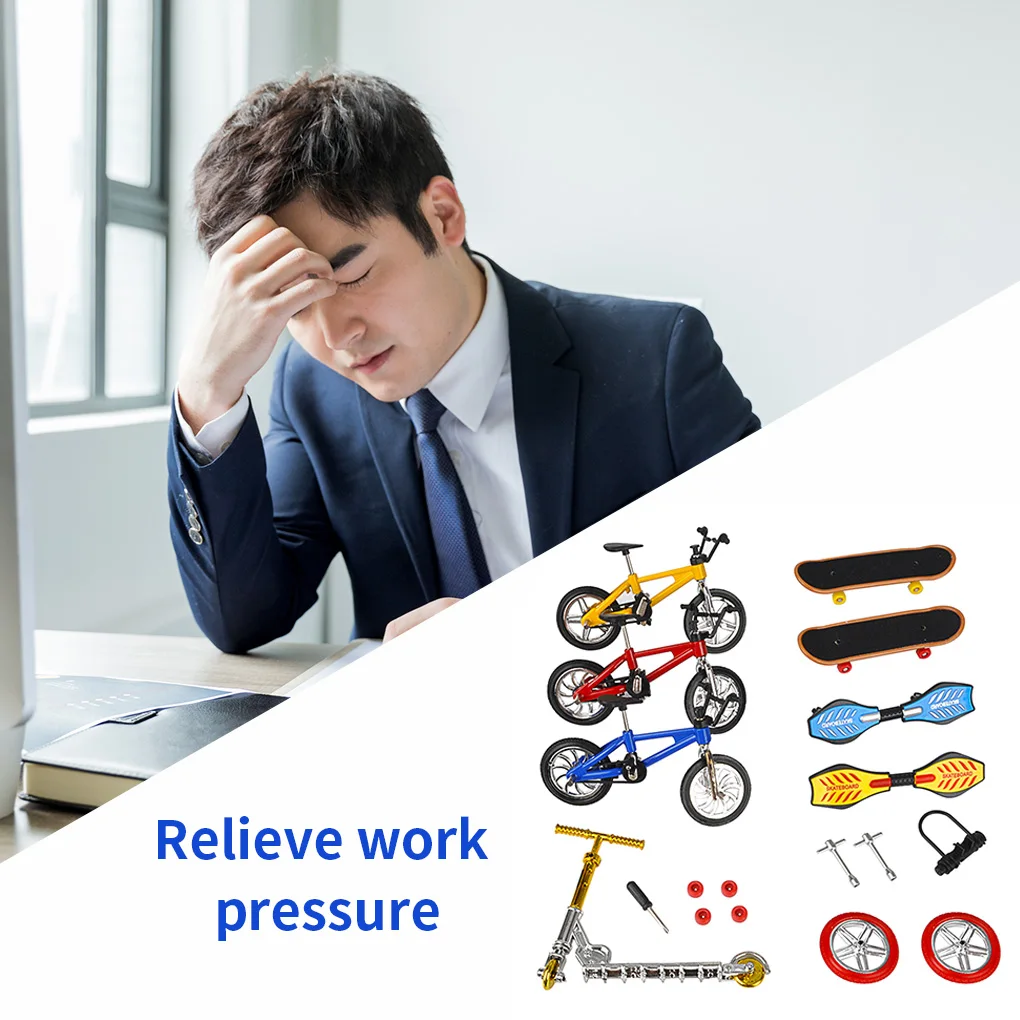 مجموعة لوحة أصابع عشوائية ملونة، مجموعة ألعاب سكوتر صغيرة للدراجة الهوائية، مجموعة متنوعة من لوحة الأصابع الرياضية، DH-16 #3