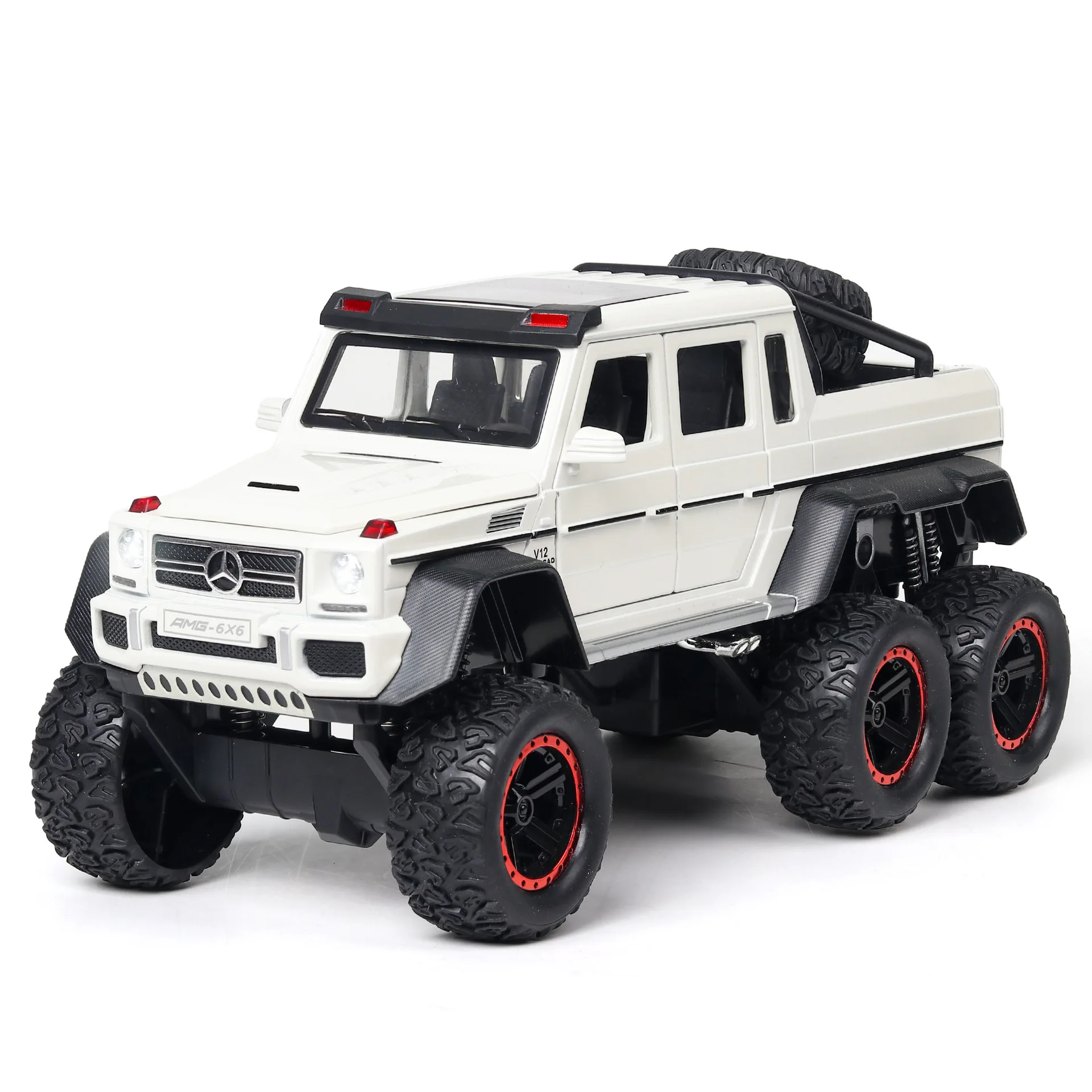 1:22 zabawkowy modelu samochodu symulacji AMG-6X6 G63 Diecast samochód samochodzik otwarte drzwi samochód z napędem Pull Back samochód zabawka kolekcja samochodzik dla dziecka prezenty