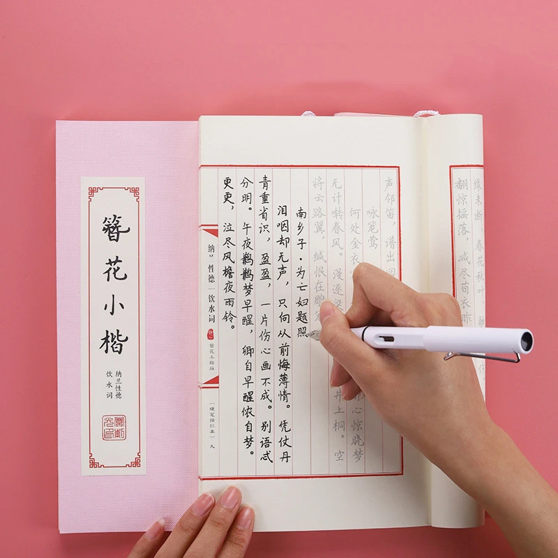 Books Chinese Kanji Calligraphy Reusable Hard Pen Practice Erasable Learn Hanzi Copybook Adults Art Writing Notebook Livros Book