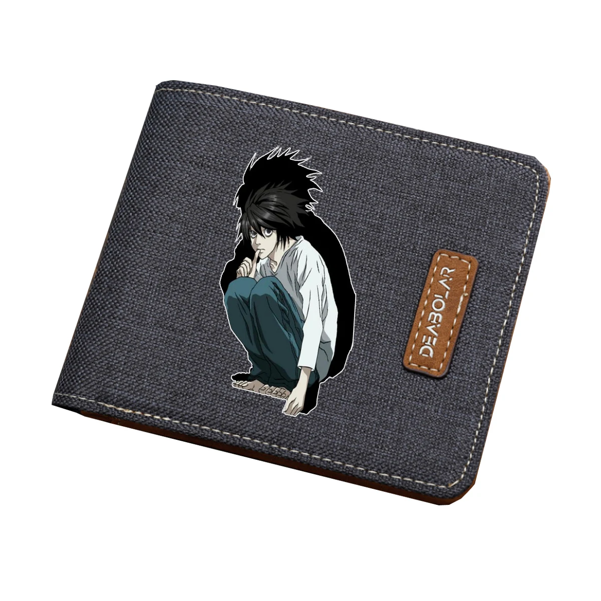 Japan anime Death Note Wallet Student Wallet ID/Credit Card Holder Cartoon Purse Men Women canvas Short Money Bag