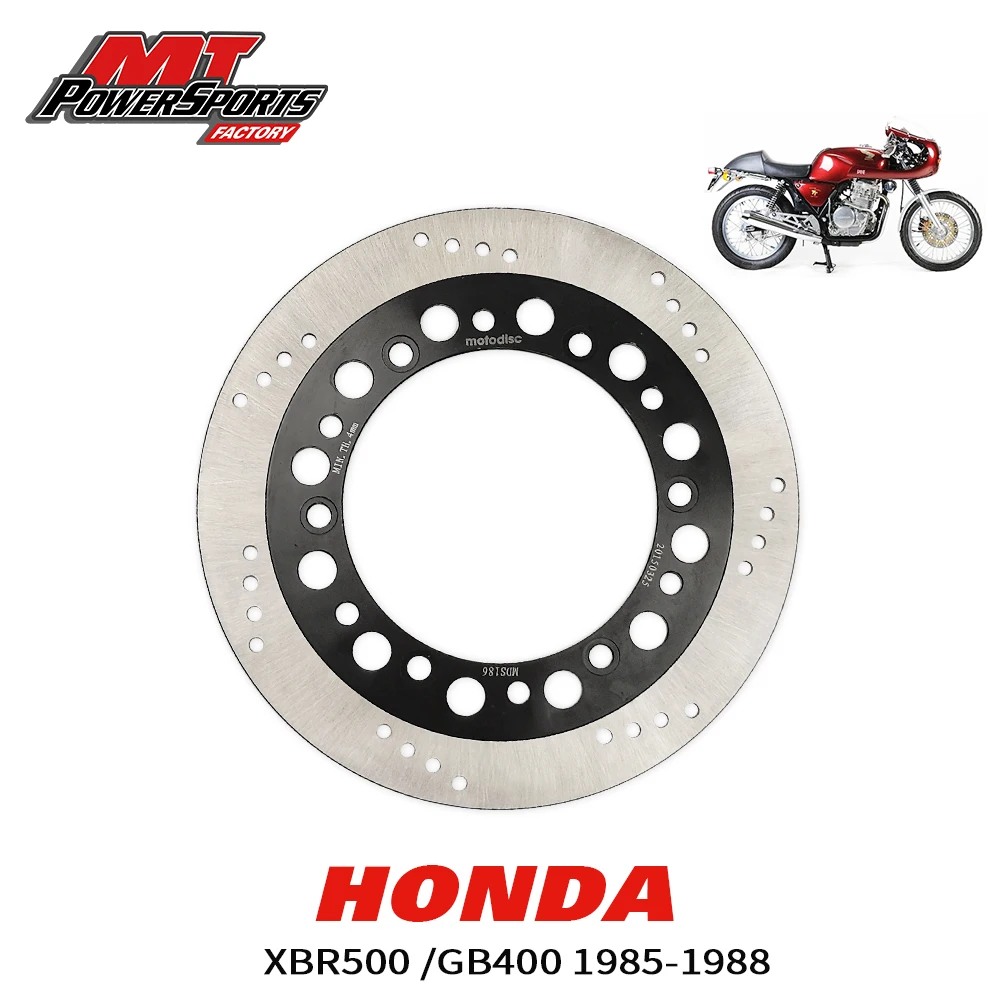 For Honda Motorcycle XBR500 1985-1988 GB500 1989-1991 Brake Disc Rotor Front Left ​MTX Motorcycles Street Bike Braking MDS01047