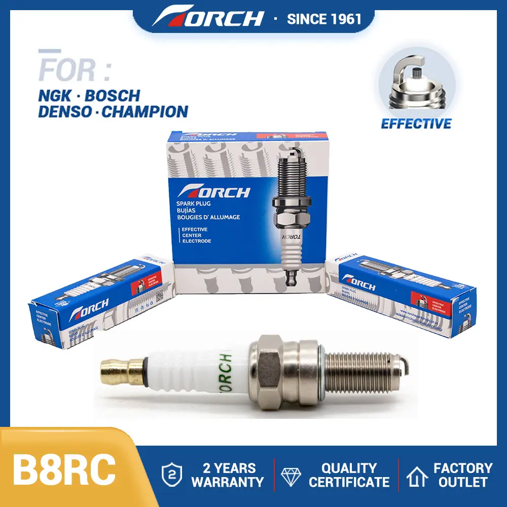 

1PCS Свеча Замена для YAMAHA 90793-20033 94703-00314 94703-00330 SUZUKI 09482-00456 BMW 12127653439 Факел свечи зажигания B8RC