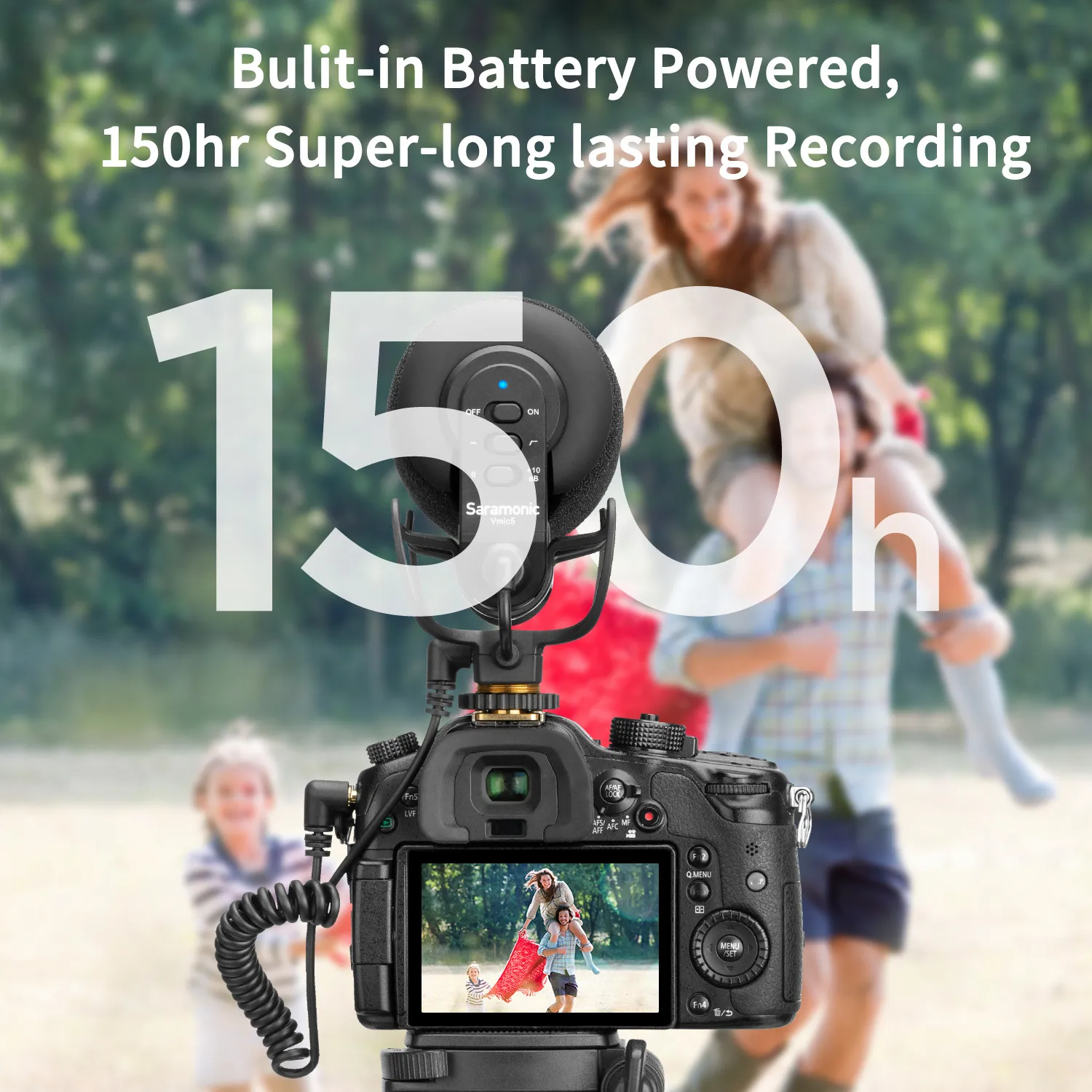 Saramonic Vmic5 Super-Cardioide On-camera Shotgun Microfone para DSLR Mirrorless Câmeras de Vídeo Gravação Youtube Streaming Vlog