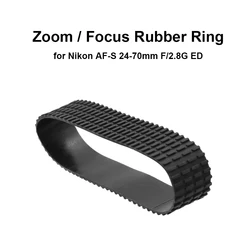 Zoom Grip Rubber Ring / Focus Grip Rubber Ring Black for Nikon AF-S 24-70mm F/2.8G ED Camera Accessories Repair Part