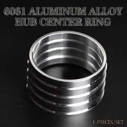 Anillos de aluminio para buje de rueda, 4 unidades, 54,1-57,1, 54,1-56,1, 54,1-64,1, 54,1-60,1, 54,1-56,6, 54,1-66,1, 54,1-66,6mm