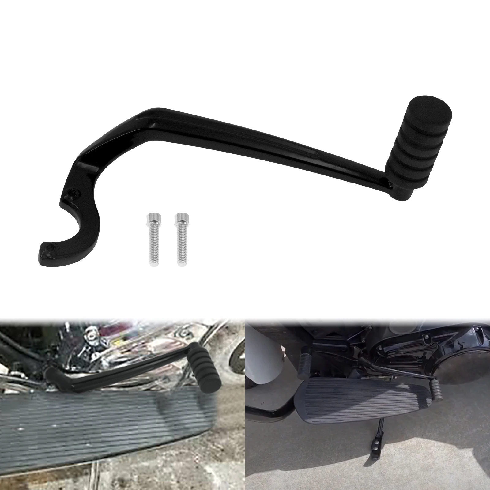 Motorcycle Black/Chrome Heel Shifter Lever With Peg For Indian Springfield 16-20 Challenger Limited Dark Horse Vintage 2020-2025