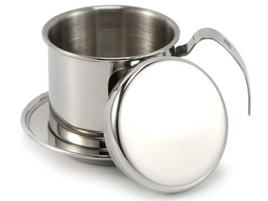 Vietnamese Moka Pot Filter Holder 350ml Espresso Coffee Maker Pots Portable Stainless Steel Drip Filter Coffee Accessories