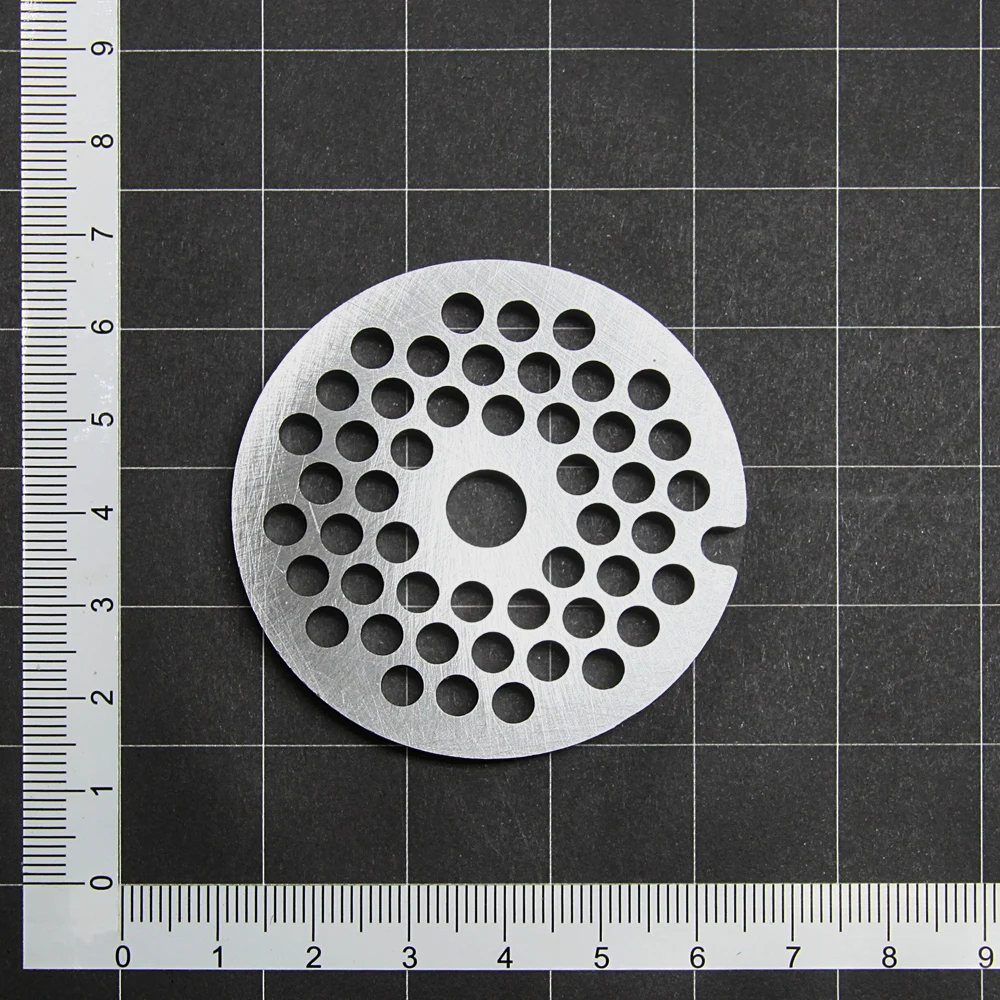 4.5mm #5 Meat Grinder Grille Disc Stainless Lattice Mincer Plate Parts for Bosch MFW15 MUM5 Zelmer 886.5 Philips Kenwood D=53mm